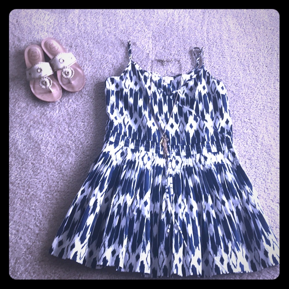 J.Crew Factory Ikat print dress